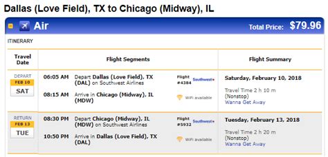 Feb 25, 2016 · Airfares from $21 One Way, $41 Round Trip from Chicago to Dallas. Prices starting at $41 for return flights and $21 for one-way flights to Dallas were the cheapest prices found within the past 7 days, for the period specified. Prices and availability are subject to change. Additional terms apply. Tue, Apr 30 - Tue, May 21. 